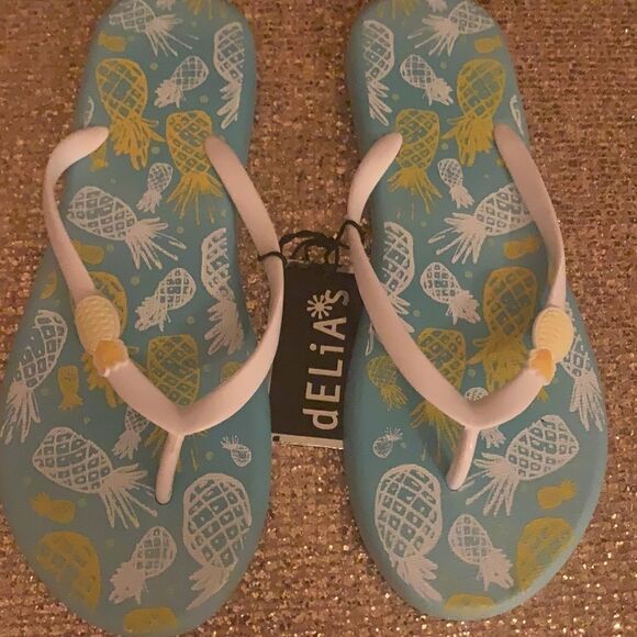 Pineapple Flip Flops  - Picture 2 of 3